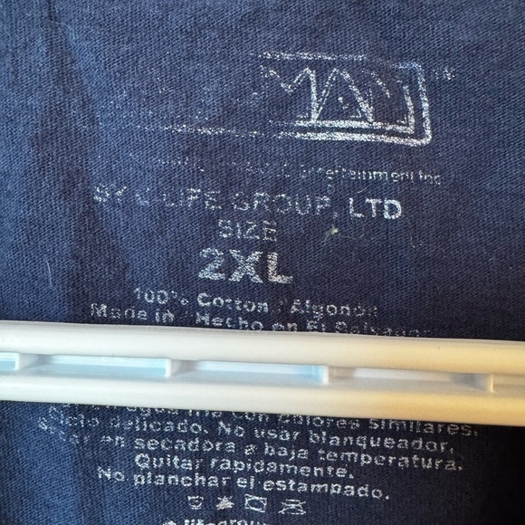 Navy Blue Graphic Tee 2XL - Picture 2 of 3